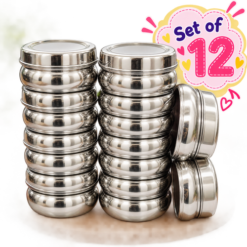 Set of 12 Small-Size Steel Boxes for Kanjak | Kanjak Special