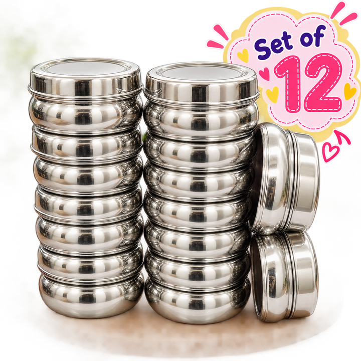 Set of 12 Small-Size Steel Boxes for Kanjak | Kanjak Special