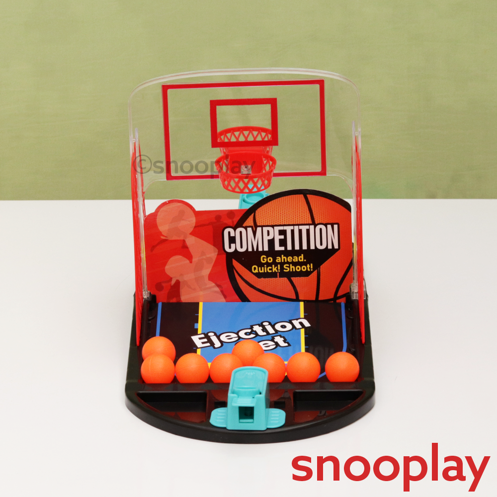 2 in 1 Mini Basketball & Line Up 4 Balls Shoot Contest Game | 2 Players (3-12 Years)