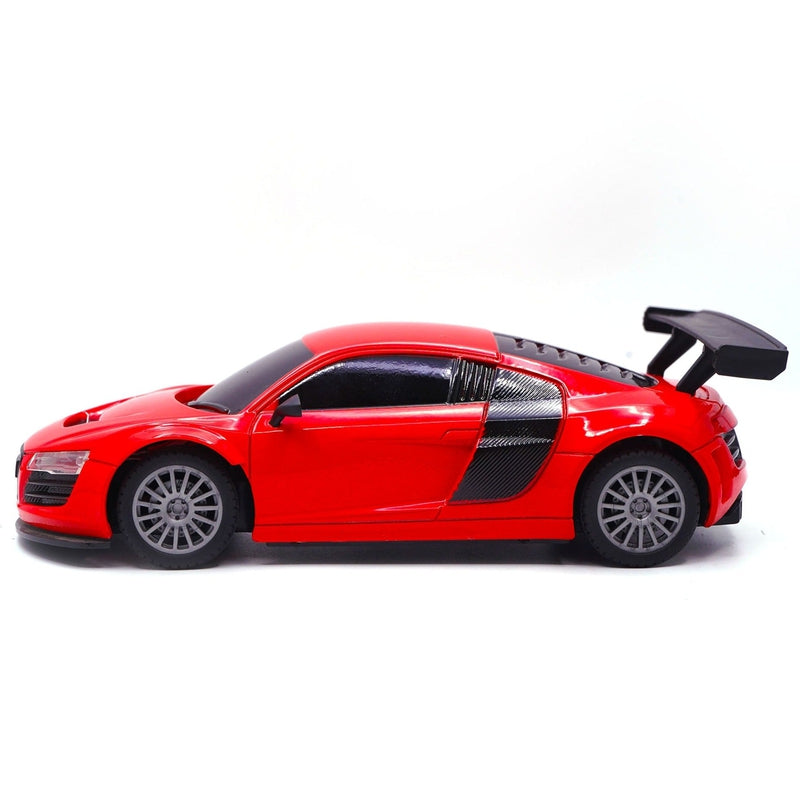 Veva Toys High Speed Remote Control Mini Car Resembling Audi with Lithium Battery for Kids (Scale 1:24) - Red