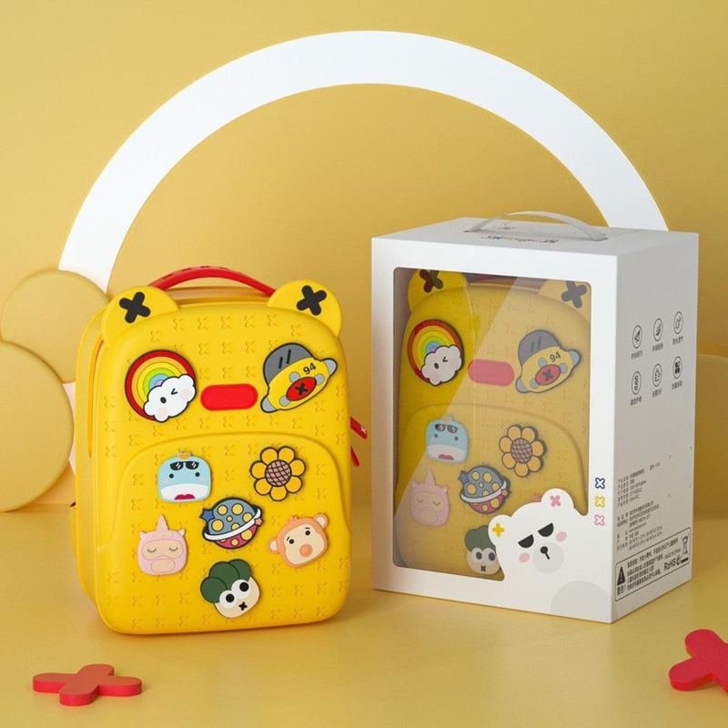 Silicone Eva Backpack With Brooches for Girls and Boys