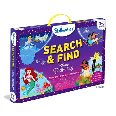 Search & Find - Disney Princesses Write and Wipe Activity Mats