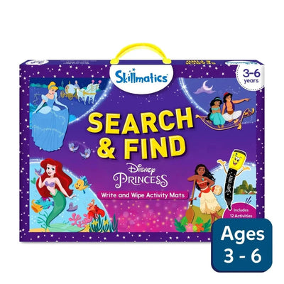 Search & Find - Disney Princesses Write and Wipe Activity Mats