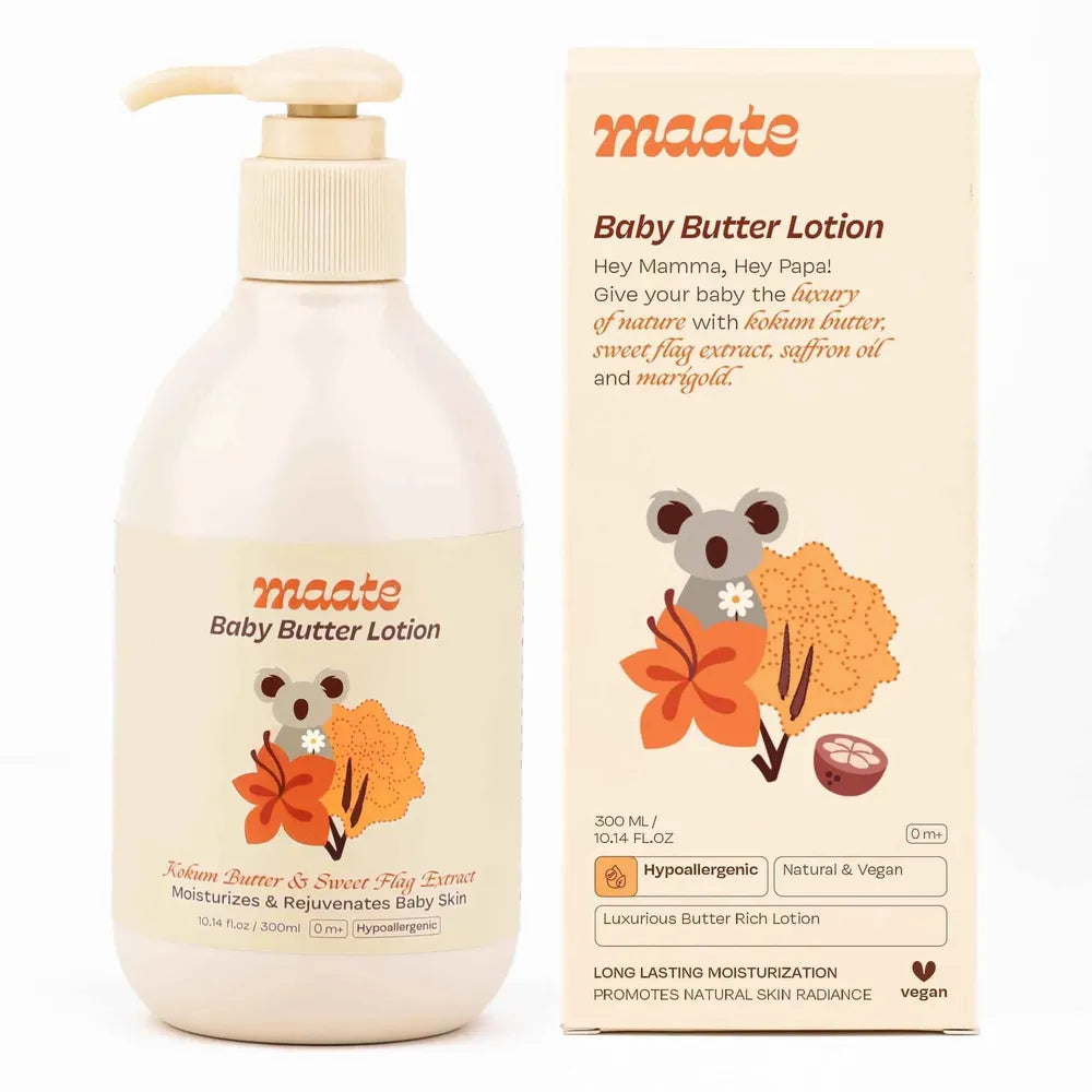 Maate Baby Butter Lotion - Hypoallergenic | Deep Hydration - 300 ml