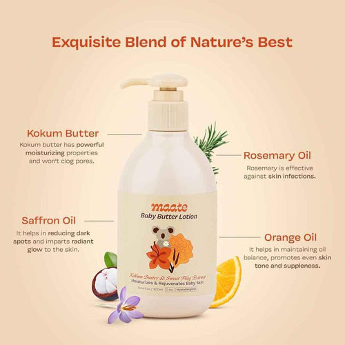 Maate Baby Butter Lotion - Hypoallergenic | Deep Hydration - 300 ml