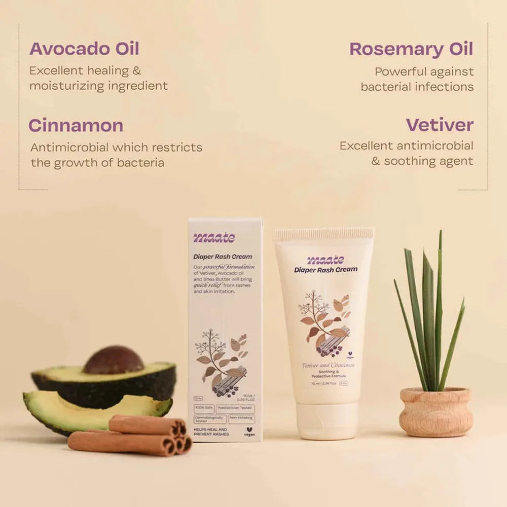 Maate Diaper Rash Cream - Derma & Paediatrician Tested