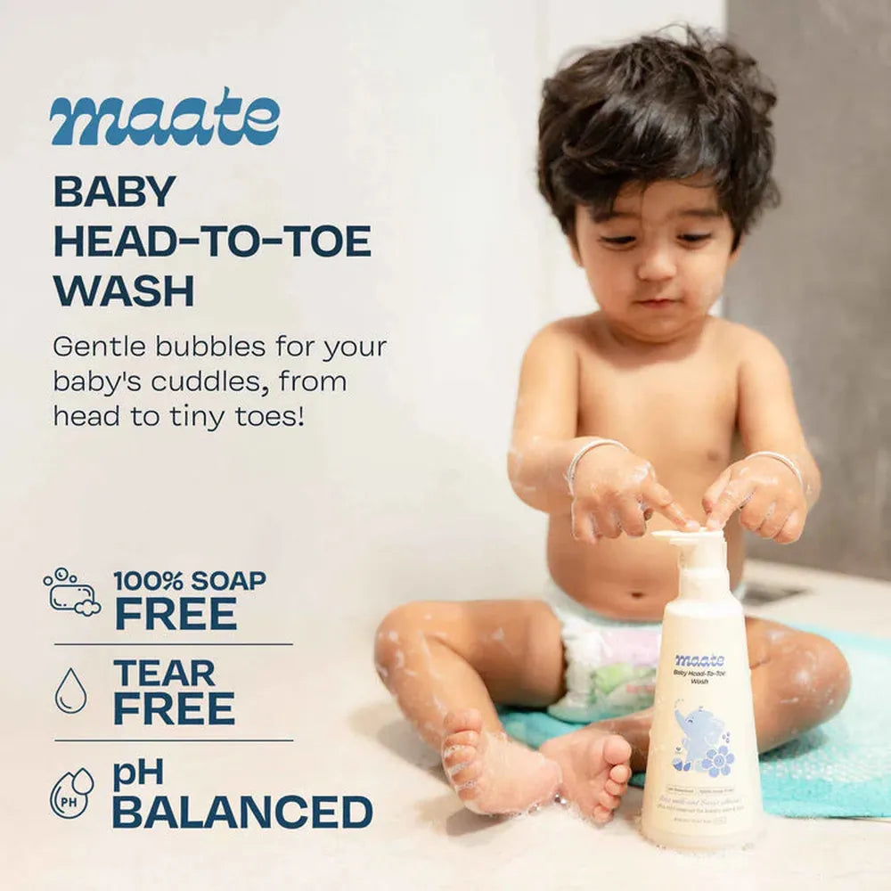 Maate Baby Head to Toe Wash - Tear-Free | pH-Balanced - 400 ML