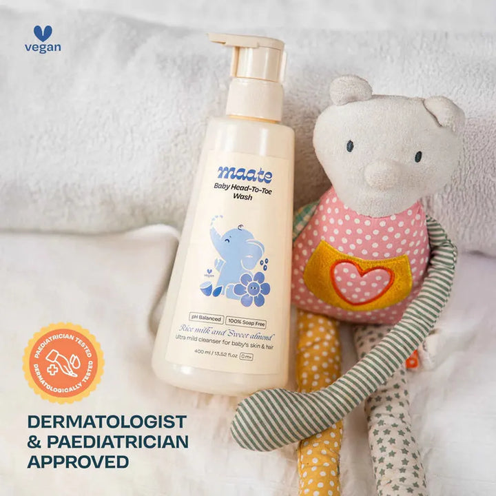 Maate Baby Head to Toe Wash - Tear-Free | pH-Balanced - 400 ML