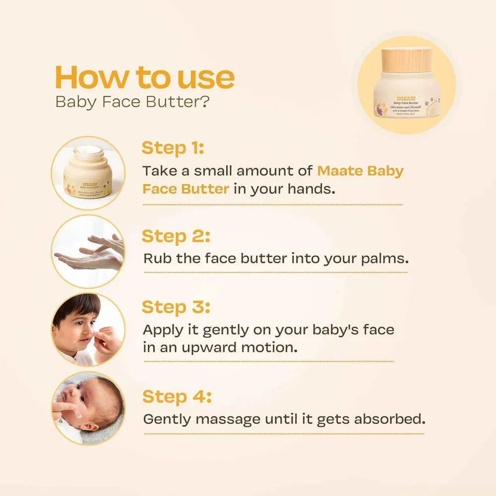 Maate Baby Face Butter - Skin Protection | Deep Hydration - 50 gm