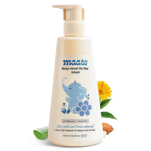 Maate Baby Head to Toe Wash - Tear-Free | pH-Balanced - 400 ML