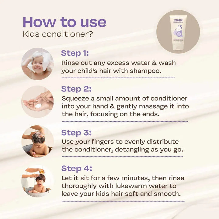 Maate Kids Conditioner - Naturally Nourish, Detangle, and Shine Kids' Hair - 150 ml