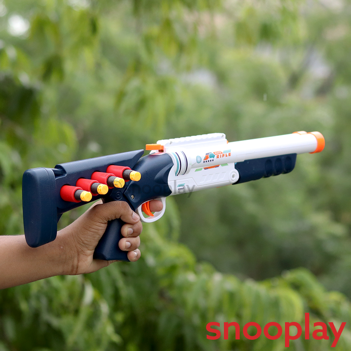 Play Run Double Barrel Dart Blaster - Realistic Shell Loading Action (8-12 Years)