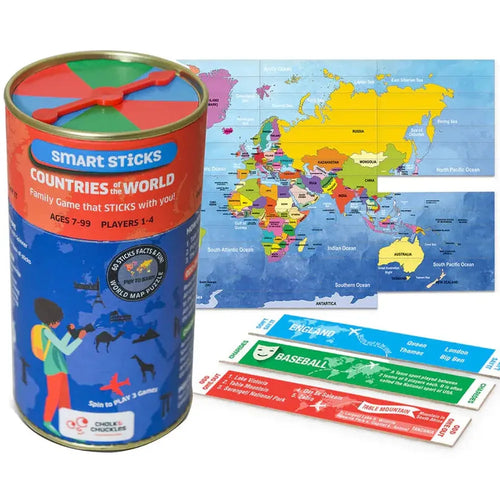 Chalk & Chuckles Smart Sticks Educational Game - Test Your Knowledge (7-14 Years)