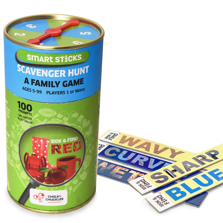 Chalk & Chuckles Smart Sticks Scavenger Hunt Learning Game | Boosts Observation & Critical Thinking