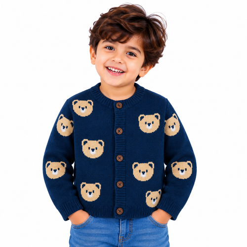 Mi Arcus Full Sleeves Sweater - Cotton Jacquard Knit