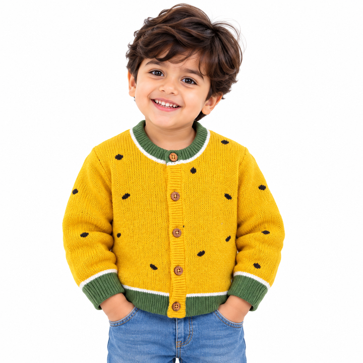 Beelittle Citrus Melon Organic Cotton Sweater