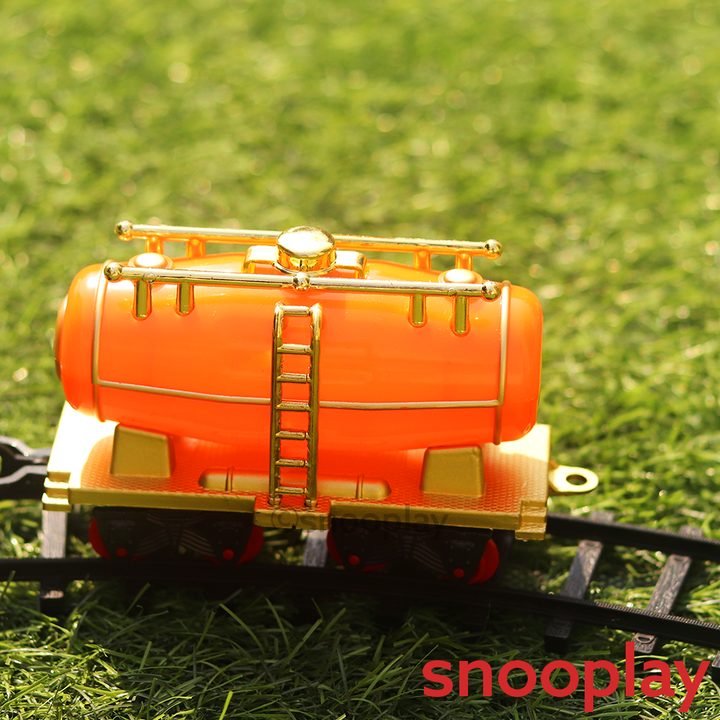 Smoke Engine Toy Train Trackset with Light & Sound - 12 Pieces (3-6 Years)