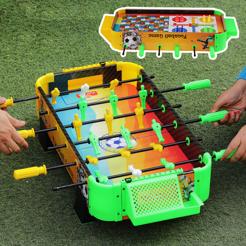 Play Zing 3 in 1 Big Table-Top Foosball, Ludo & Snake Ladder - The Ultimate Shutdown (5-10 Years) | Assorted Colours