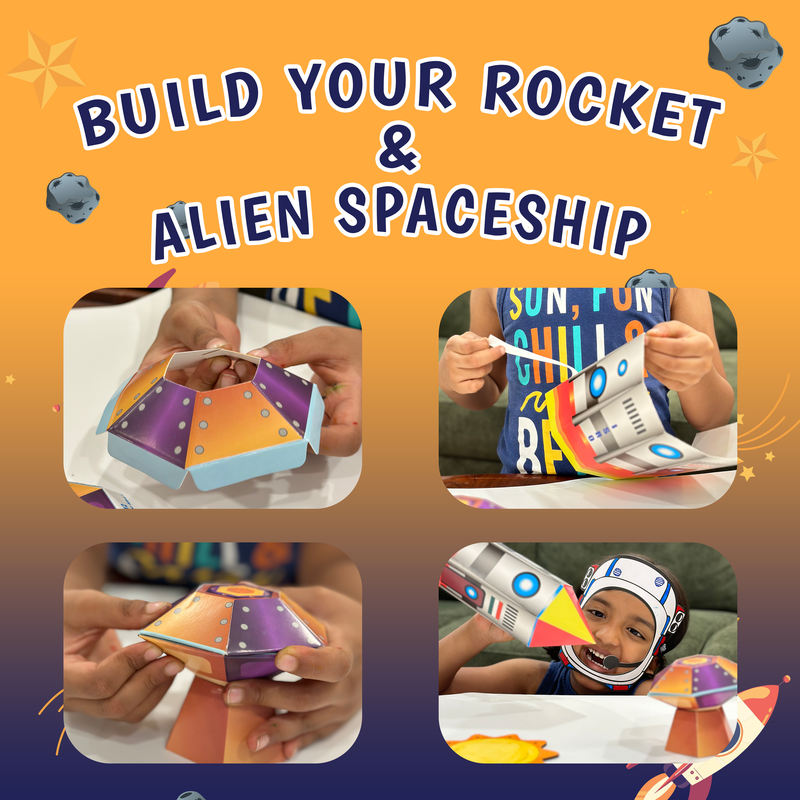 Space Safari : A 4-in-1 DIY Craft Box for Kids