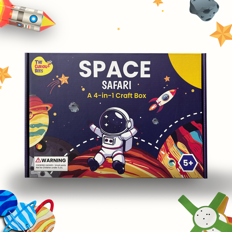 Space Safari : A 4-in-1 DIY Craft Box for Kids