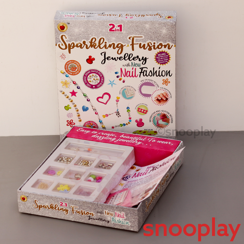 Applefun 'n' learn 2 In 1 DIY Sparkling Fusion Jewellery with New Nail Fashion (5-10 Years)