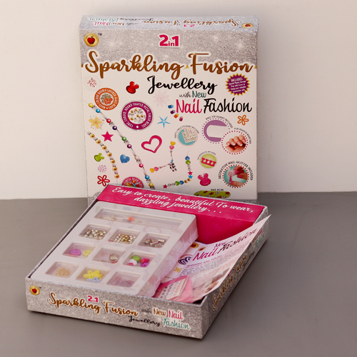 Applefun 'n' learn 2 In 1 DIY Sparkling Fusion Jewellery with New Nail Fashion (5-10 Years)