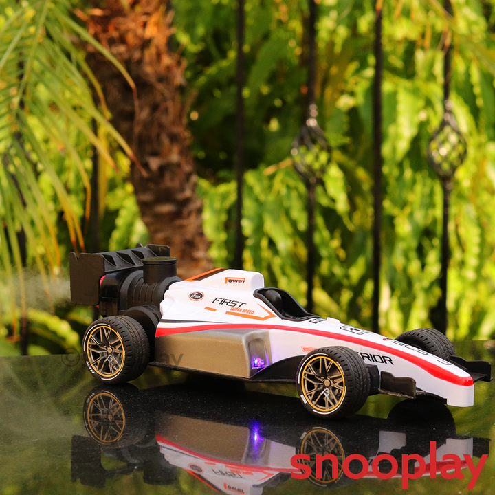 Speed Formula Remote Controlled Racing Car Toy with Lights and Spray effect (Scale 1:14)