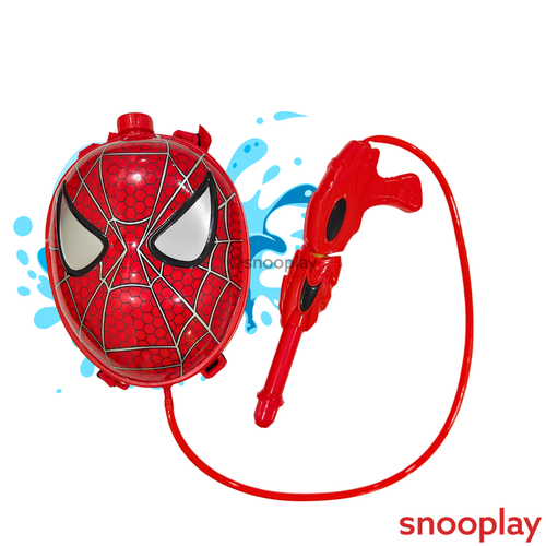 Star Toys Spidy Theme Backpack Water Blaster Pichkari | Powerful High Pressure Tank Spray