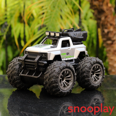 Remote Controlled Spray Stunt Car with LED Lights and One Touch Spray effect (Scale 1:14) - Assorted Colors