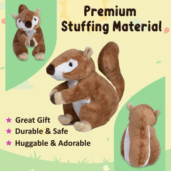 21cm Cute Squirrel Stuffed Animal Soft Toy (6 Months - 7 Years)