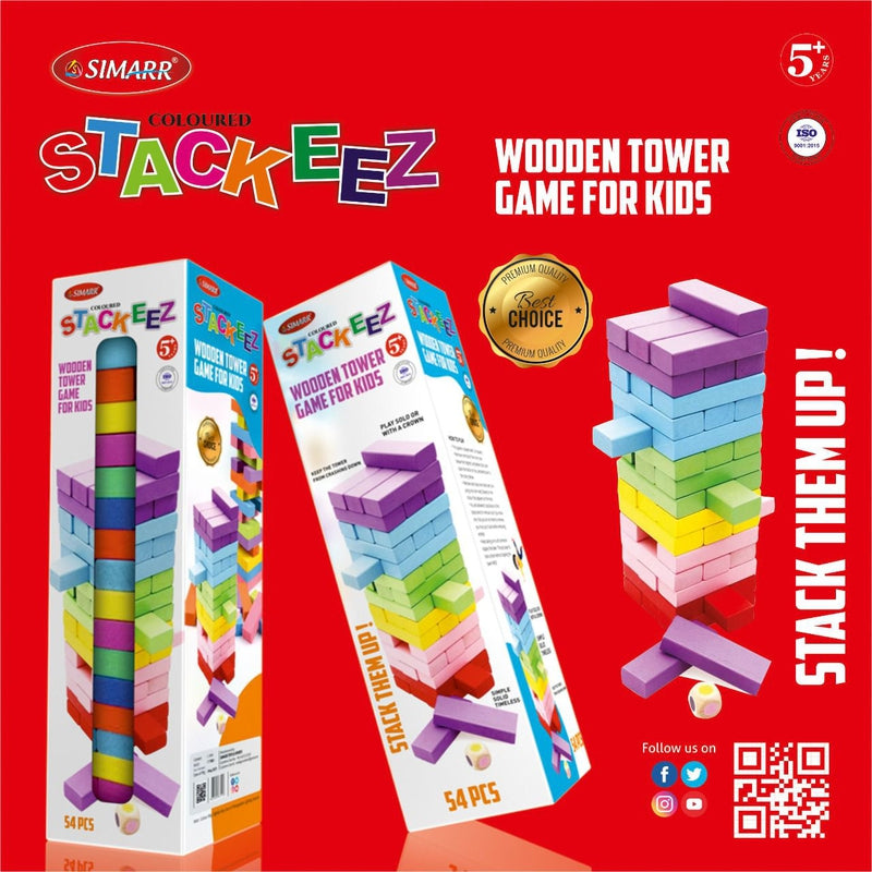 Stackeez Coloured Box - Building Game