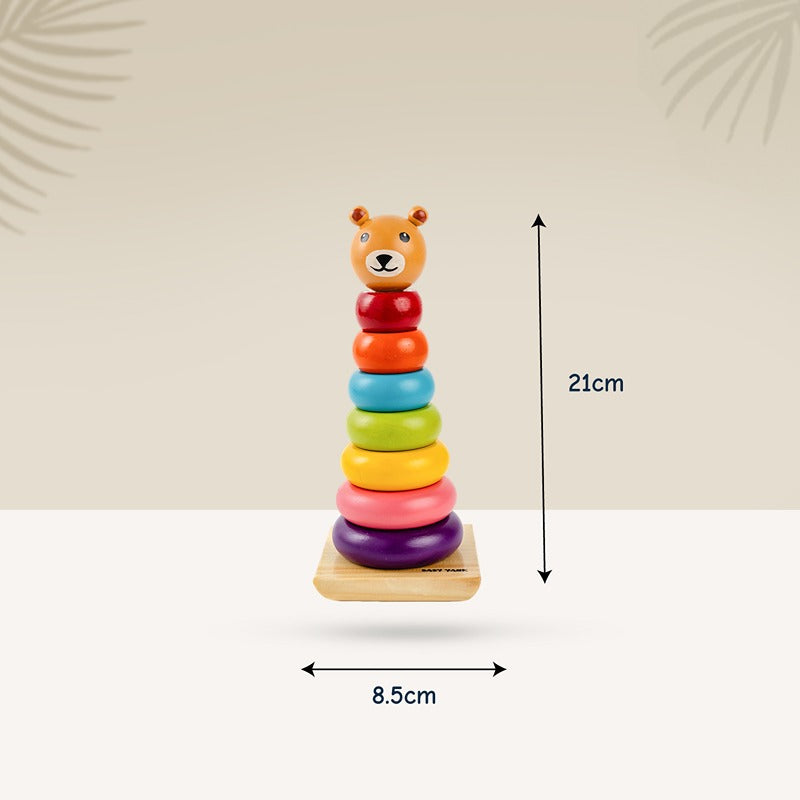 Bear Rainbow Ring Stacker