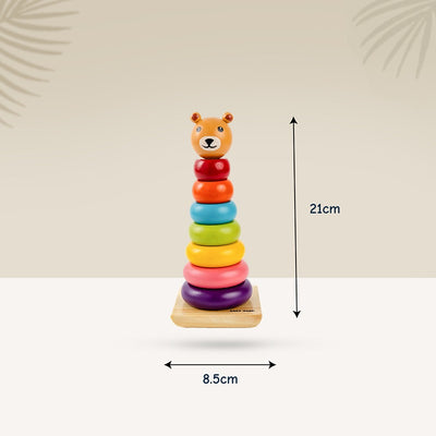 Bear Rainbow Ring Stacker