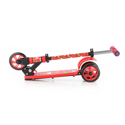 Street Rider: 3W scooter with metal chasis, plastic deck, chrome handle and foam grip (Red)