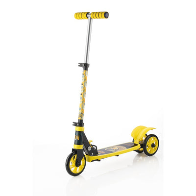 Street Rider: 3W scooter with metal chasis, plastic deck, chrome handle and foam grip (Yellow)