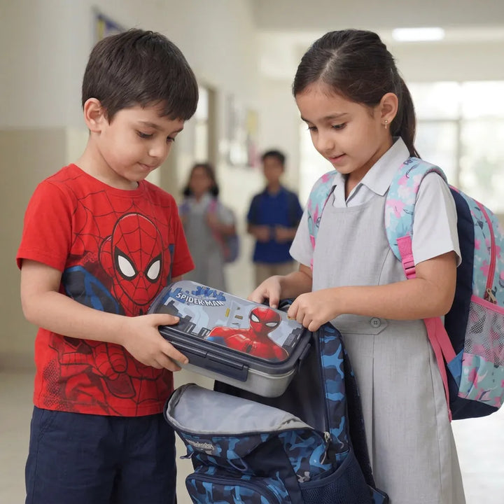 Original Spiderman 3 Compartment Insulated Lunch Box - 650ml | Neighborhood Hero