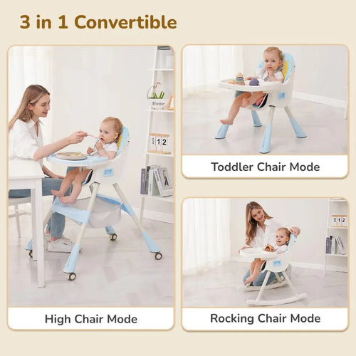 R for Rabbit Sugar Doodle Plus High Chair | 3-in-1 Convertible Design
