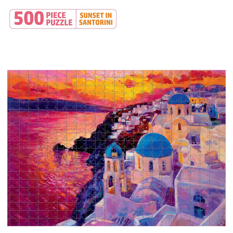 Sunset In Santorini Puzzle (500 Pieces)