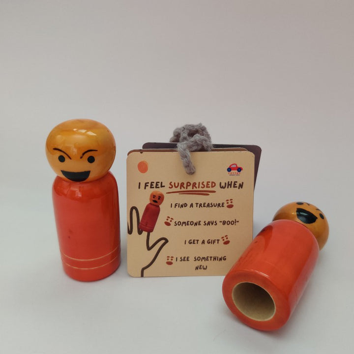 Wooden Finger Puppets for Kids (Set of 2)