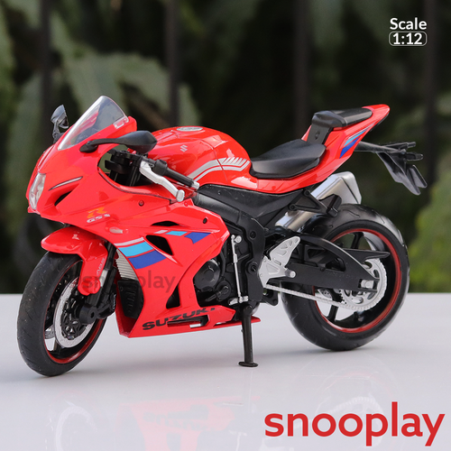 Suzuki Original GSX-R1000 Licensed Diecast Bike | 1:12 Scale Model (14 Years till Grown Ups) | Assorted Colours