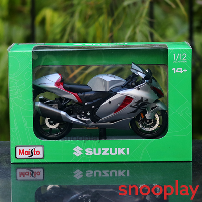 Licensed Diecast Suzuki Hayabusa 2022 Toy Bike (1:12 Scale)