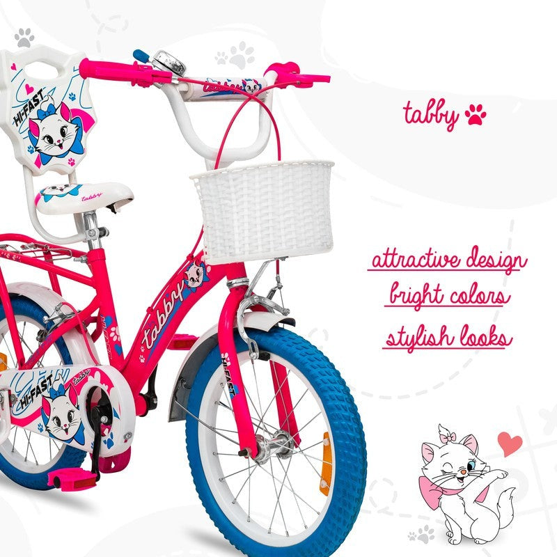 Tabby Kids Cycle 16T (Semi-Assembled) Pink - COD Not Available