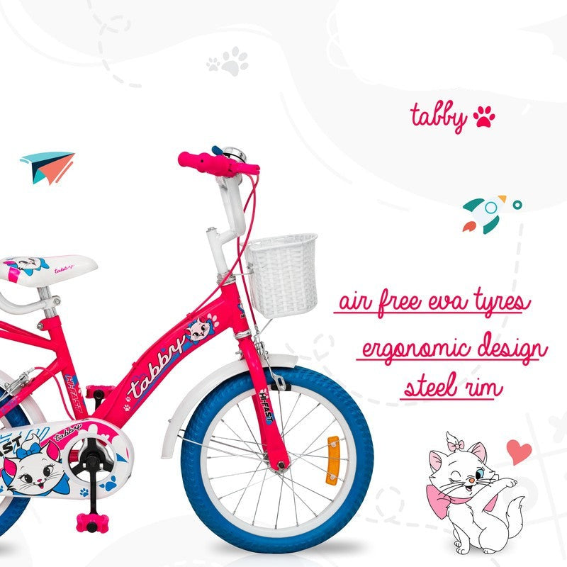 Tabby Kids Cycle 16T (Semi-Assembled) Pink - COD Not Available