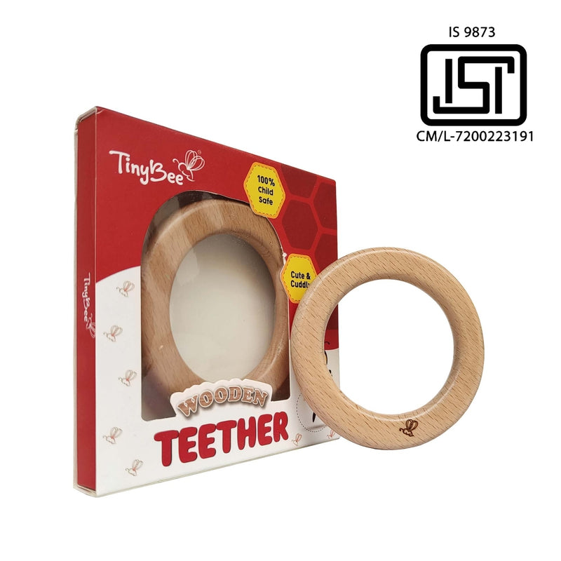 Rocket & Circular Wooden Teether