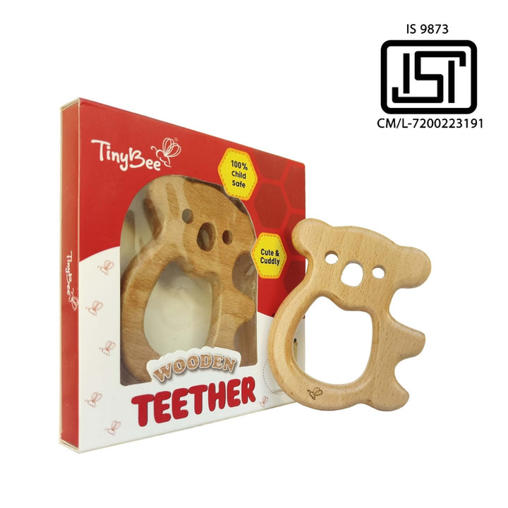 Wooden Teether (6-12 Months) | Koala & Hippo