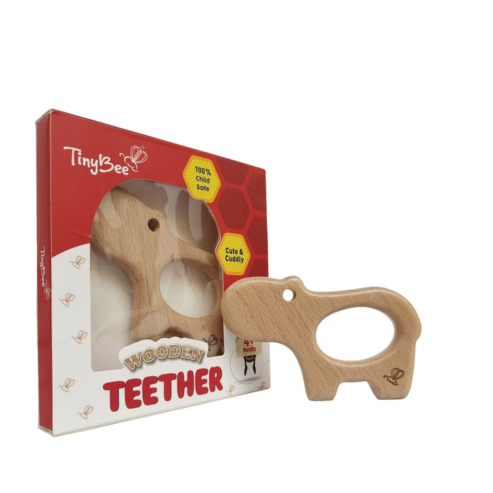 Wooden Teether (6-12 Months) | Koala & Hippo