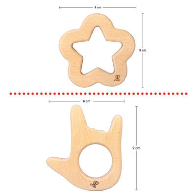 Yo-Yo & Star Wooden Teether