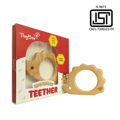 Elephant & Hedgehog Wooden Teether