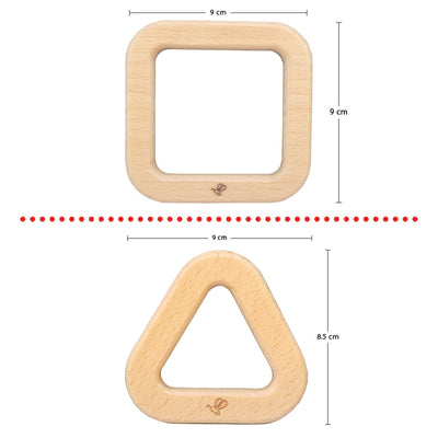 Square & Triangular Wooden Teether