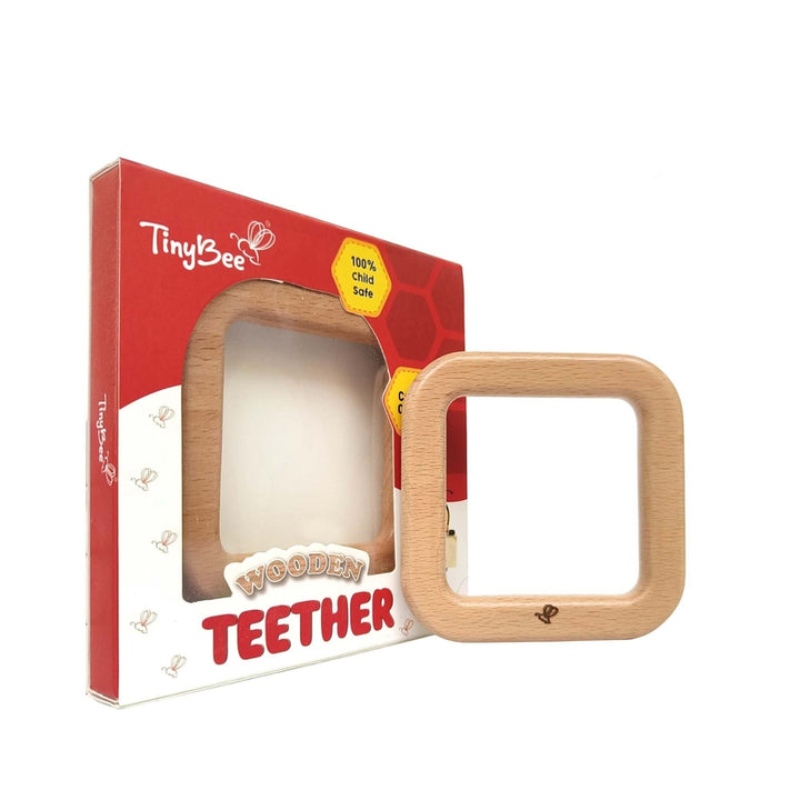 Wooden Teether (6-12 Months) | Square & Triangular